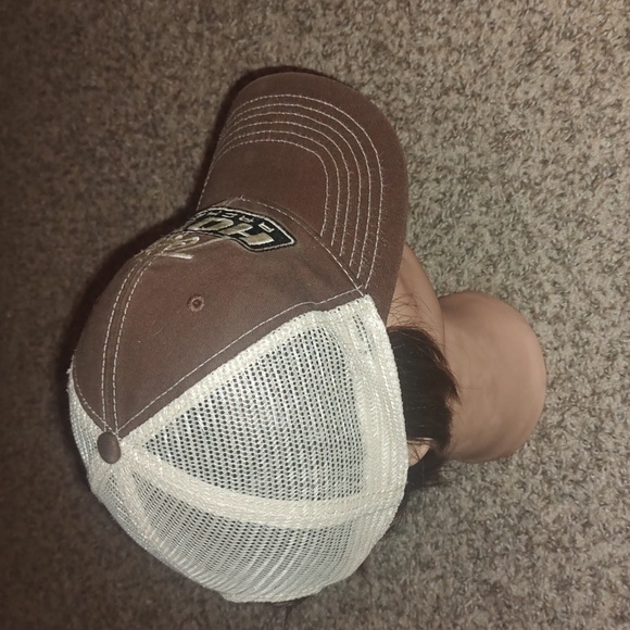 Team Hoyt Archery Embroidered Trucker Mesh Snapback Brown Hat OS - Picture 6 of 10